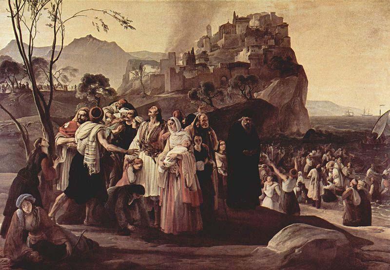 Francesco Hayez The Refugees from Parga